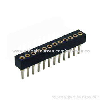 Socket Connectors, 1.778mm, Straight Dip Type, Single Row, 3 - 40-pin